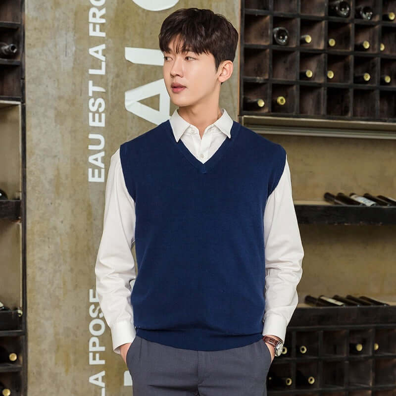 Pullover Knitting Men's Vest Autumn And Winter Clothing | Phonax Services