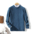 Pure Wool Sweater Men's Loose Round Neck Sweater Casual Thickening Knitted Bottoming Shirt | Phonax Services