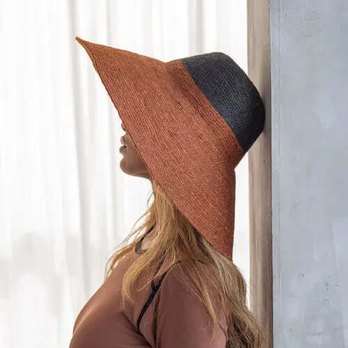 🌸RIRI DUO Jute Straw Hat, for vacation | Travel Hat | Phonax Services