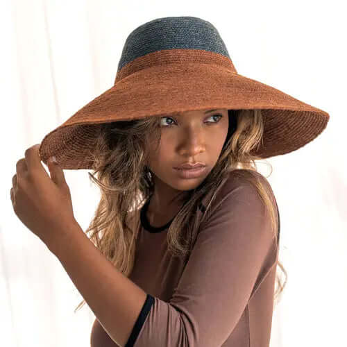 🌸RIRI DUO Jute Straw Hat, for vacation | Travel Hat | Phonax Services