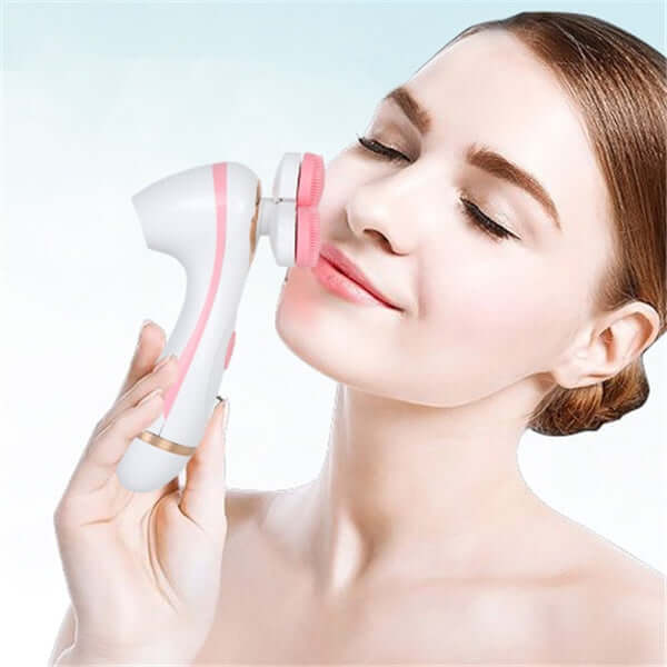 Rechargeable Rotary Silicone Facial Cleansing Brush – Dual Speed Electric Face Exfoliator | Phonax Services