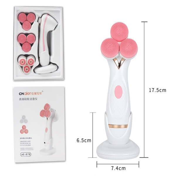 Rechargeable Rotary Silicone Facial Cleansing Brush – Dual Speed Electric Face Exfoliator | Phonax Services