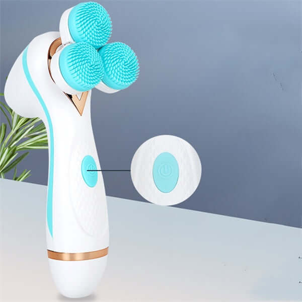 Rechargeable Rotary Silicone Facial Cleansing Brush – Dual Speed Electric Face Exfoliator | Phonax Services