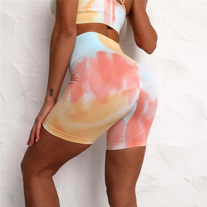 FitStyle Seamless Sport Set – Stylish Tie Dye Design for Ultimate Comfort | Phonax Services