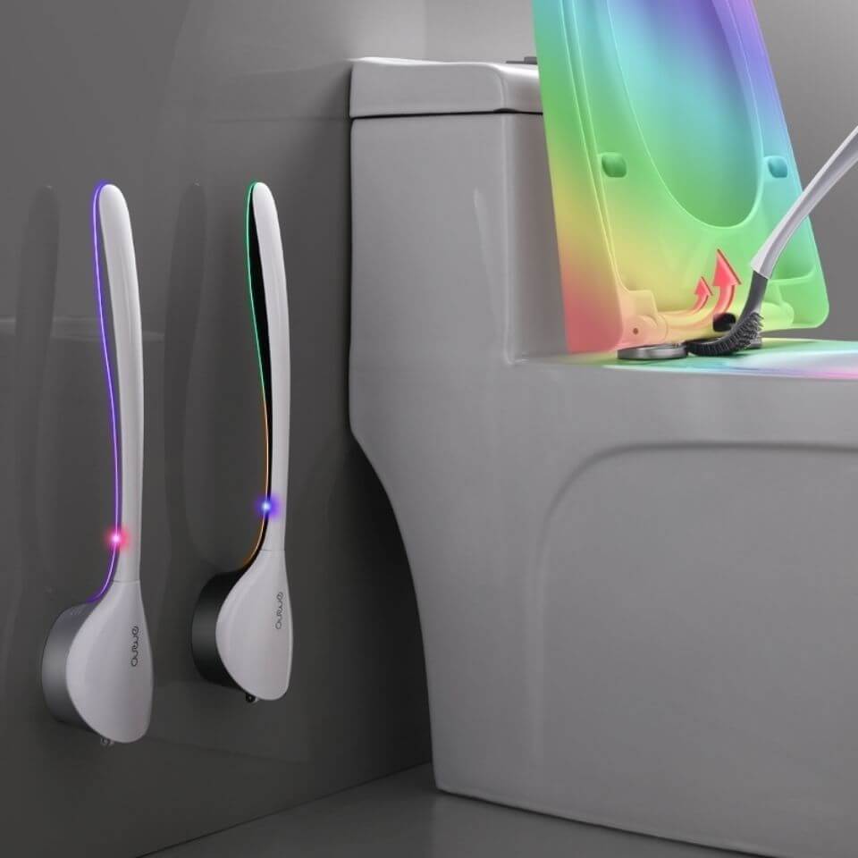 Silicone Toilet Brush Set – Flexible Bathroom Scrubber with Wall Mount & Ergonomic Handle | Phonax Services