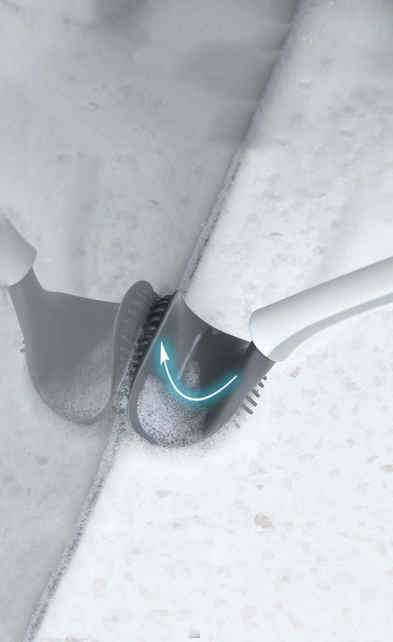 Silicone Toilet Brush Set – Flexible Bathroom Scrubber with Wall Mount & Ergonomic Handle | Phonax Services
