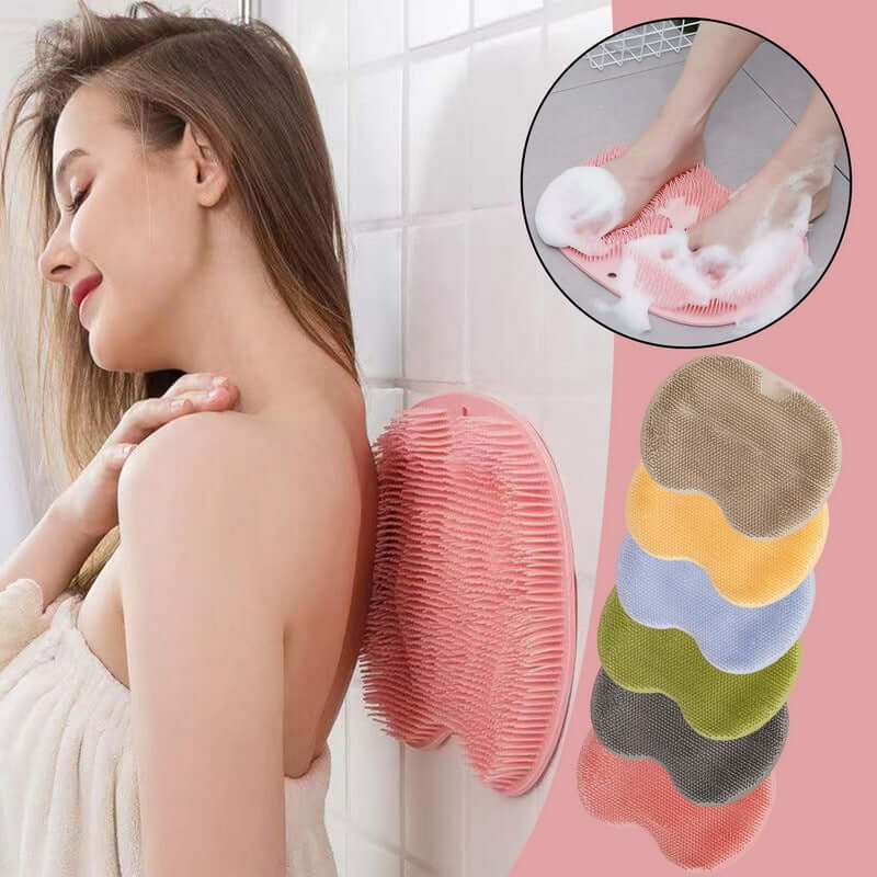Silicone Wall-Mounted Bath Brush – Hands-Free Body Scrubber & Massager for Shower | Phonax Services