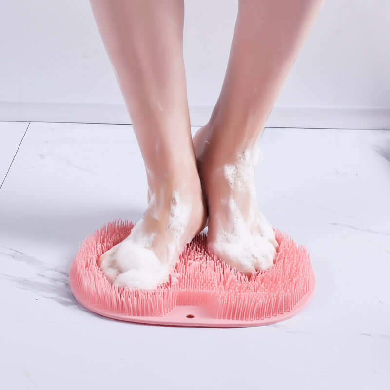 Silicone Wall-Mounted Bath Brush – Hands-Free Body Scrubber & Massager for Shower | Phonax Services