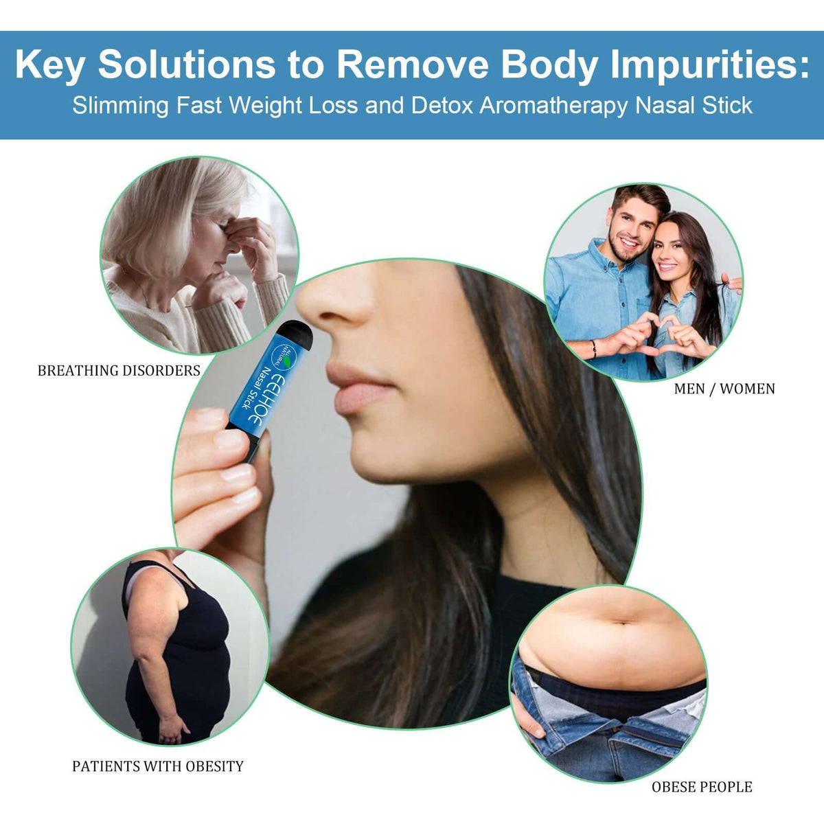 Slimming Detox Nasal Inhaler – Refreshing Weight Control Support Tube for Body Shaping | Phonax Services