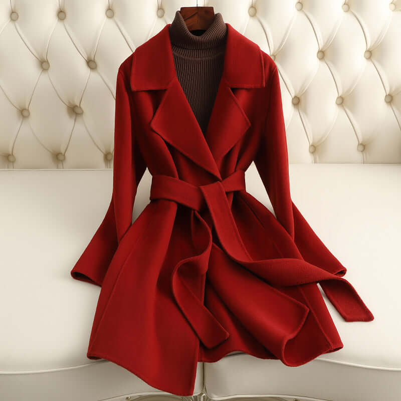ElegantStyle Reversible Cashmere Coat – Timeless Mid-Length Design | Phonax Services