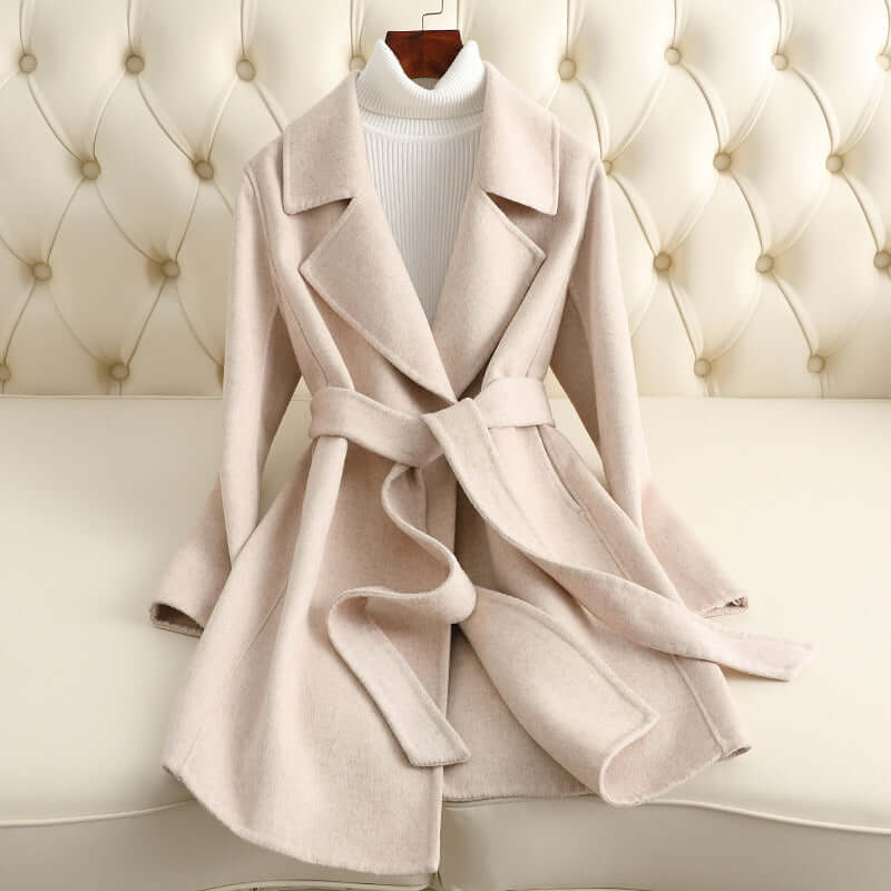 ElegantStyle Reversible Cashmere Coat – Timeless Mid-Length Design | Phonax Services