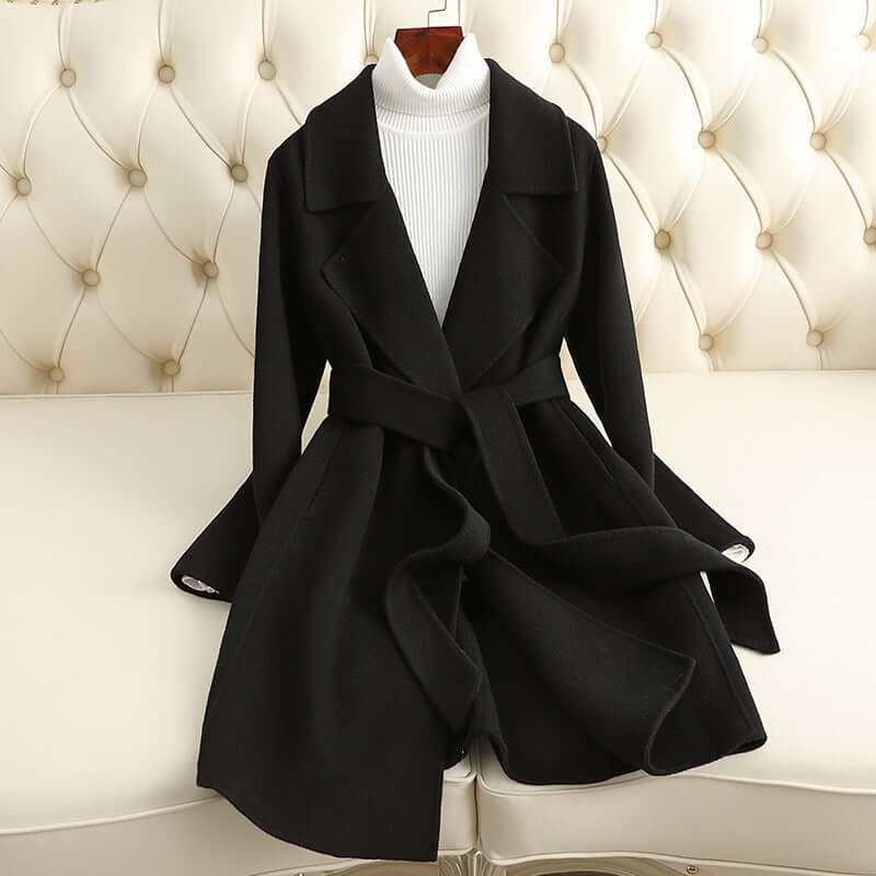 ElegantStyle Reversible Cashmere Coat – Timeless Mid-Length Design | Phonax Services