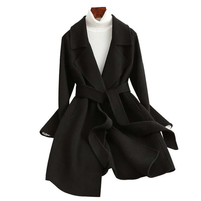ElegantStyle Reversible Cashmere Coat – Timeless Mid-Length Design | Phonax Services