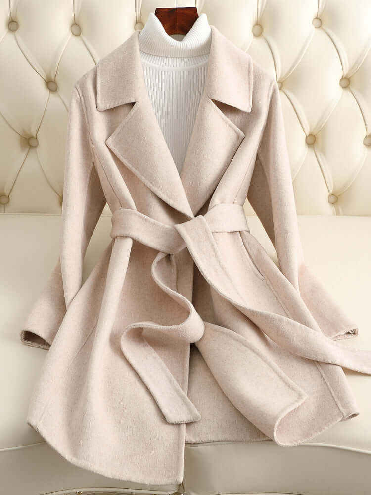ElegantStyle Reversible Cashmere Coat – Timeless Mid-Length Design | Phonax Services