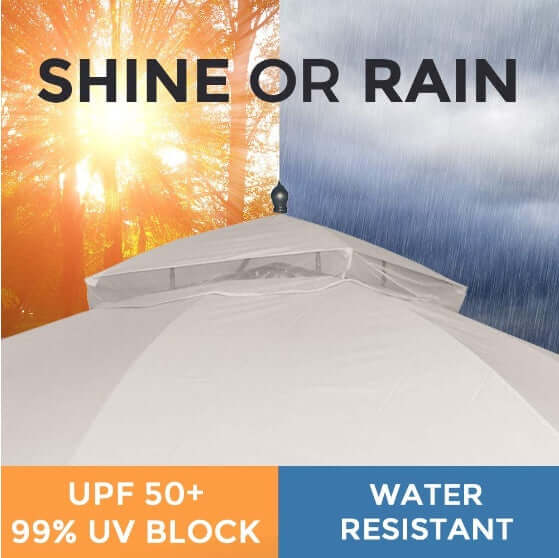 Soft-topped Metal Gazebo With Mosquito Nets And Sun Blinds | Phonax Services