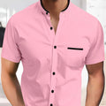 Men’s Short Sleeve Summer Shirt – Korean Style Button-Up Casual Top (S–4XL, Multiple Colors) | Phonax Services
