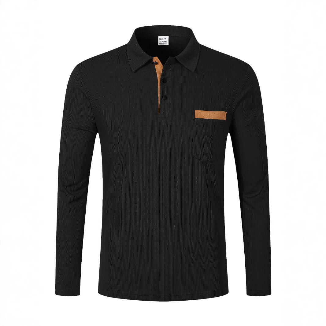 Sports Long Sleeve Lapel Men's Polo Shirt | Phonax Services
