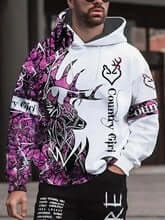 Spring 3D Printed Hooded Long Sleeve Sweater | Phonax Services