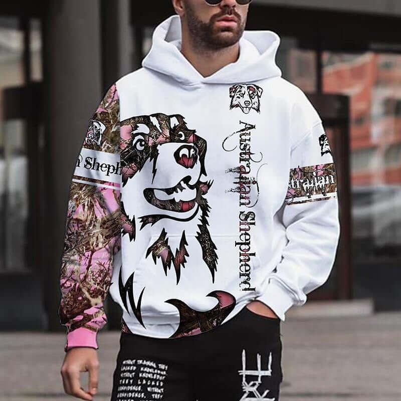 Spring 3D Printed Hooded Long Sleeve Sweater | Phonax Services