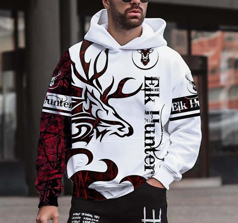 Spring 3D Printed Hooded Long Sleeve Sweater | Phonax Services