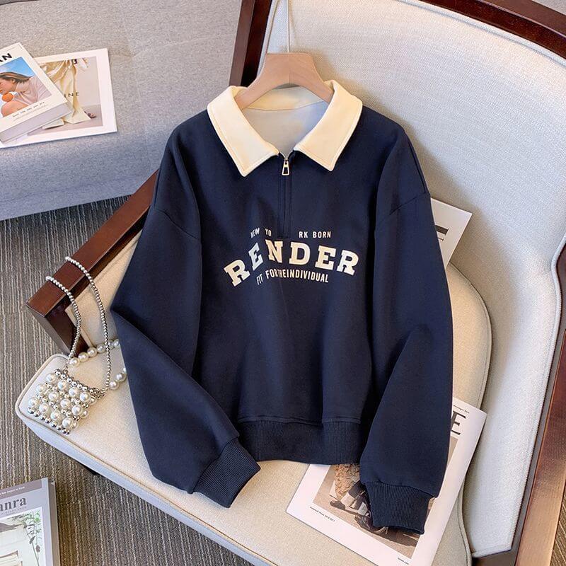 Render Color Matching Long-Sleeved Thin Sweater – Fresh and Sweet Style for Students | Phonax Services