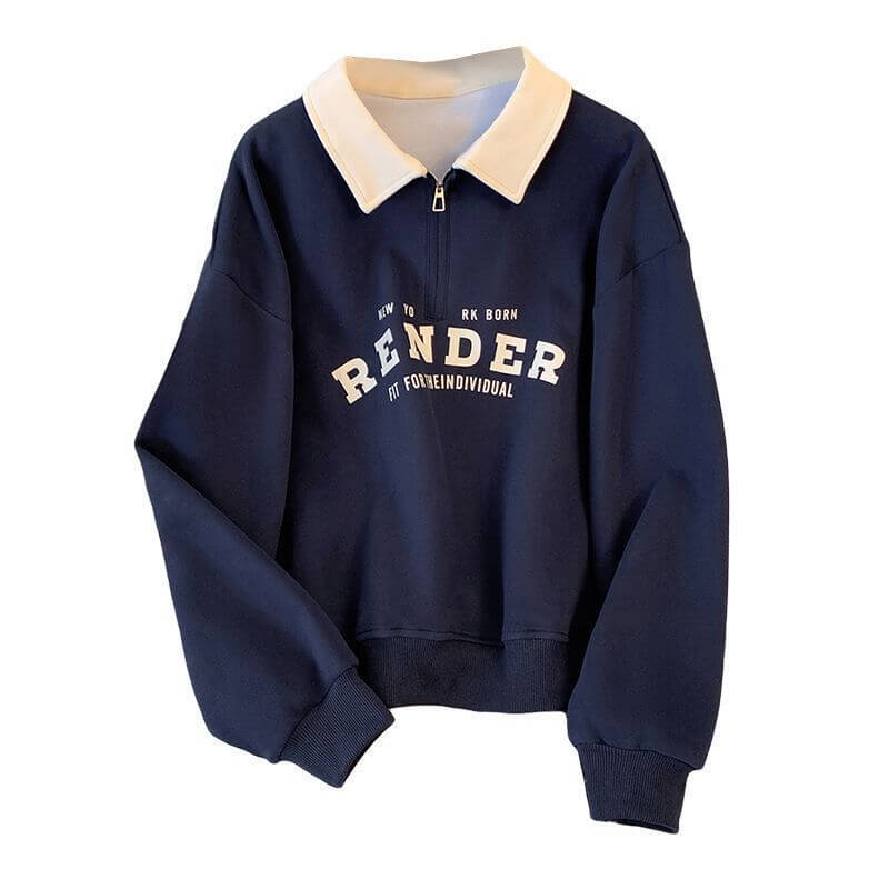 Render Color Matching Long-Sleeved Thin Sweater – Fresh and Sweet Style for Students | Phonax Services