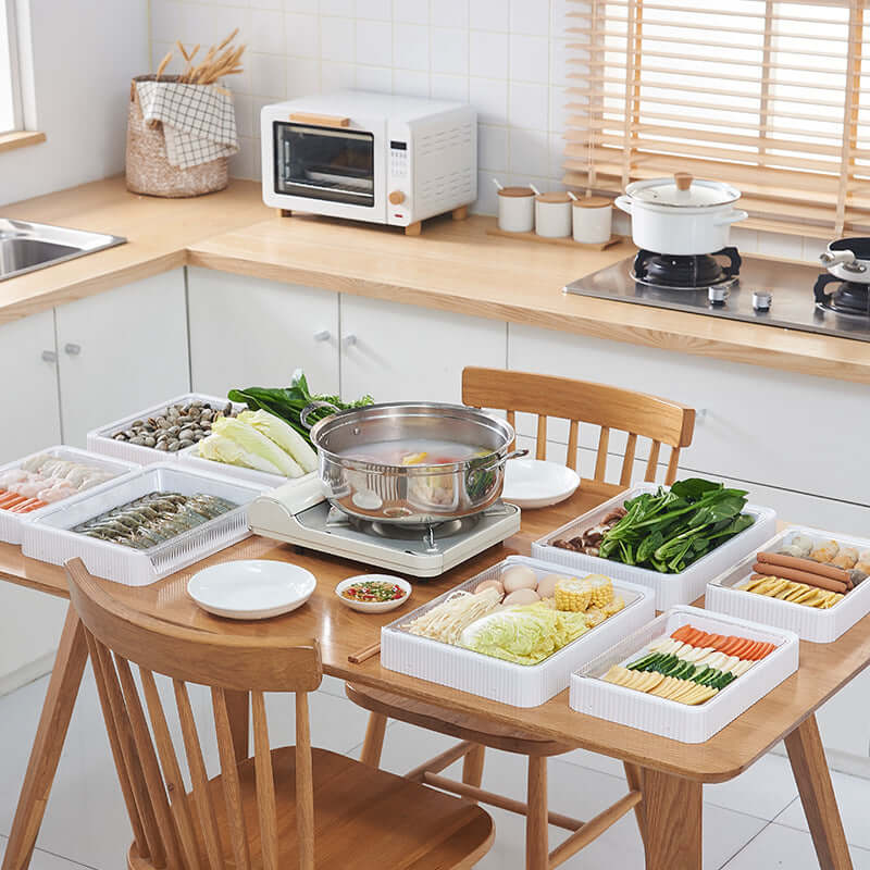 Stackable Folding Kitchen Storage Rack with Drain Basket – Phonax | Phonax Services