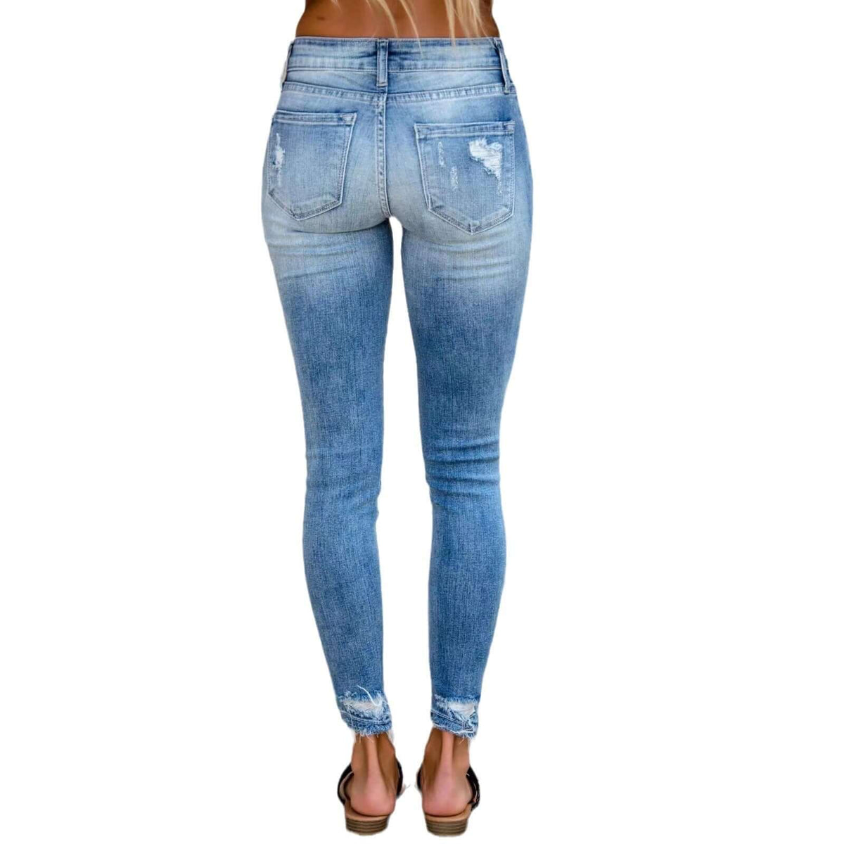 StreetStyle Stretch Jeans – Trendy Ripped Mid-Waist Design | Phonax Services