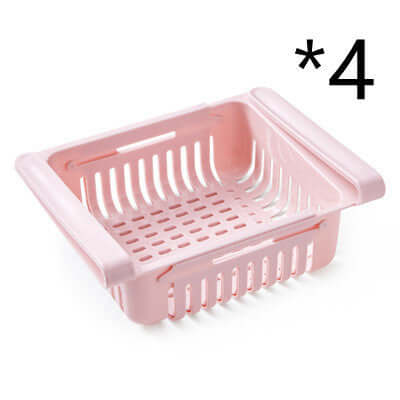 Stretchable Refrigerator Storage Basket – Pull-Out Organizer for Fridge & Kitchen | Phonax Services