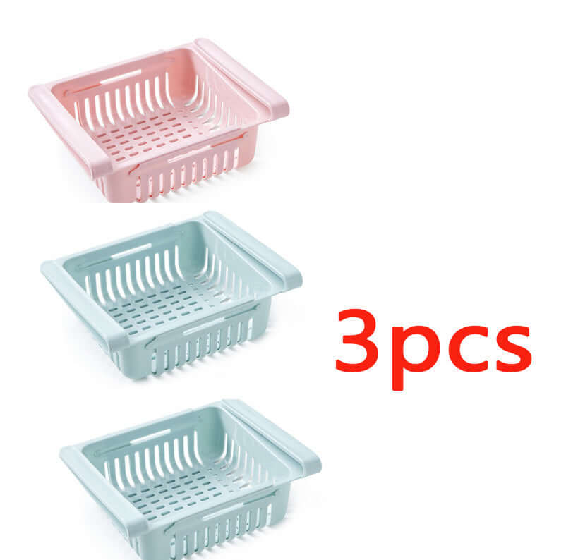 Stretchable Refrigerator Storage Basket – Pull-Out Organizer for Fridge & Kitchen | Phonax Services