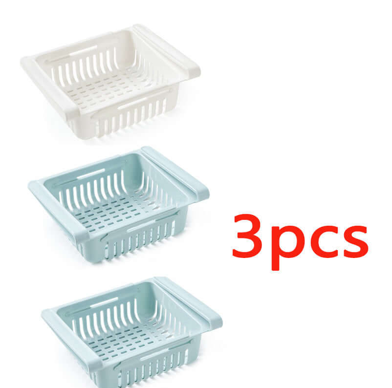 Stretchable Refrigerator Storage Basket – Pull-Out Organizer for Fridge & Kitchen | Phonax Services