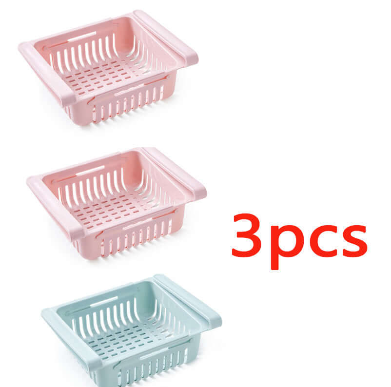 Stretchable Refrigerator Storage Basket – Pull-Out Organizer for Fridge & Kitchen | Phonax Services