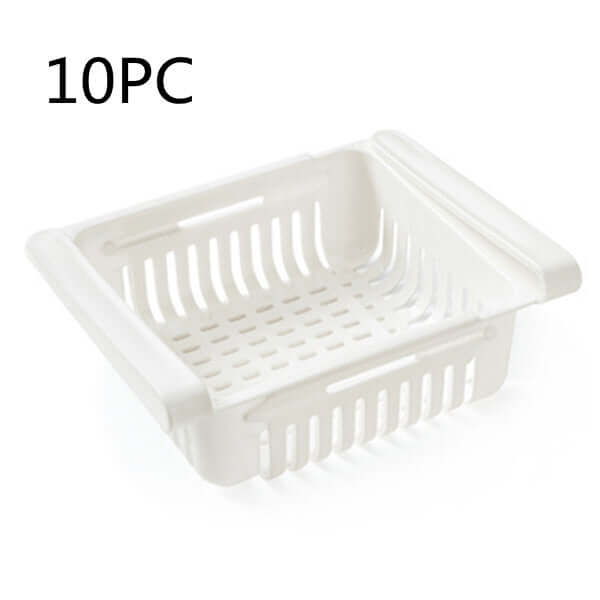 Stretchable Refrigerator Storage Basket – Pull-Out Organizer for Fridge & Kitchen | Phonax Services
