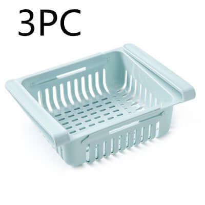 Stretchable Refrigerator Storage Basket – Pull-Out Organizer for Fridge & Kitchen | Phonax Services