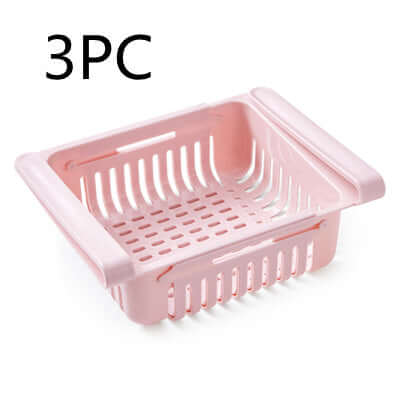 Stretchable Refrigerator Storage Basket – Pull-Out Organizer for Fridge & Kitchen | Phonax Services