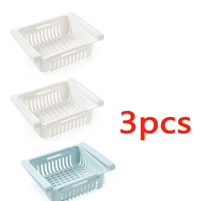 Stretchable Refrigerator Storage Basket – Pull-Out Organizer for Fridge & Kitchen | Phonax Services