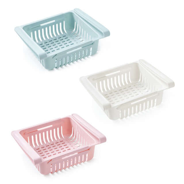 Stretchable Refrigerator Storage Basket – Pull-Out Organizer for Fridge & Kitchen | Phonax Services