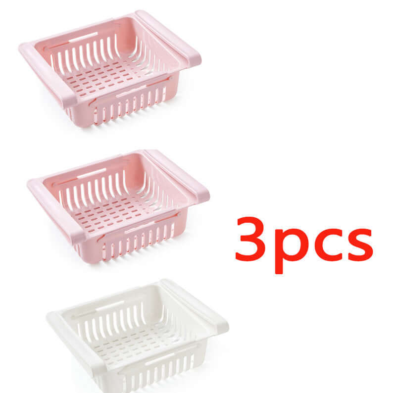 Stretchable Refrigerator Storage Basket – Pull-Out Organizer for Fridge & Kitchen | Phonax Services
