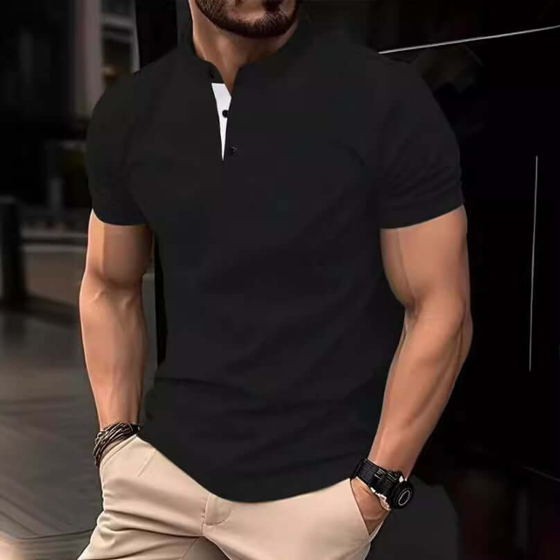Summer New Polo Shirt Zipper Pocket Men's Sports Polo Shirt | Phonax Services