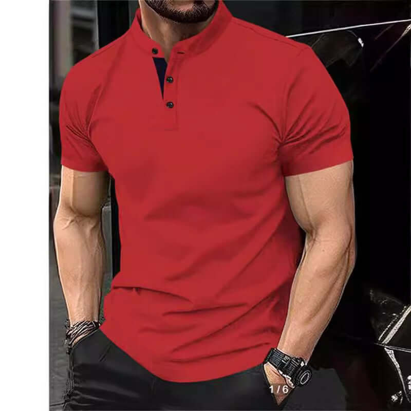 Summer New Polo Shirt Zipper Pocket Men's Sports Polo Shirt | Phonax Services