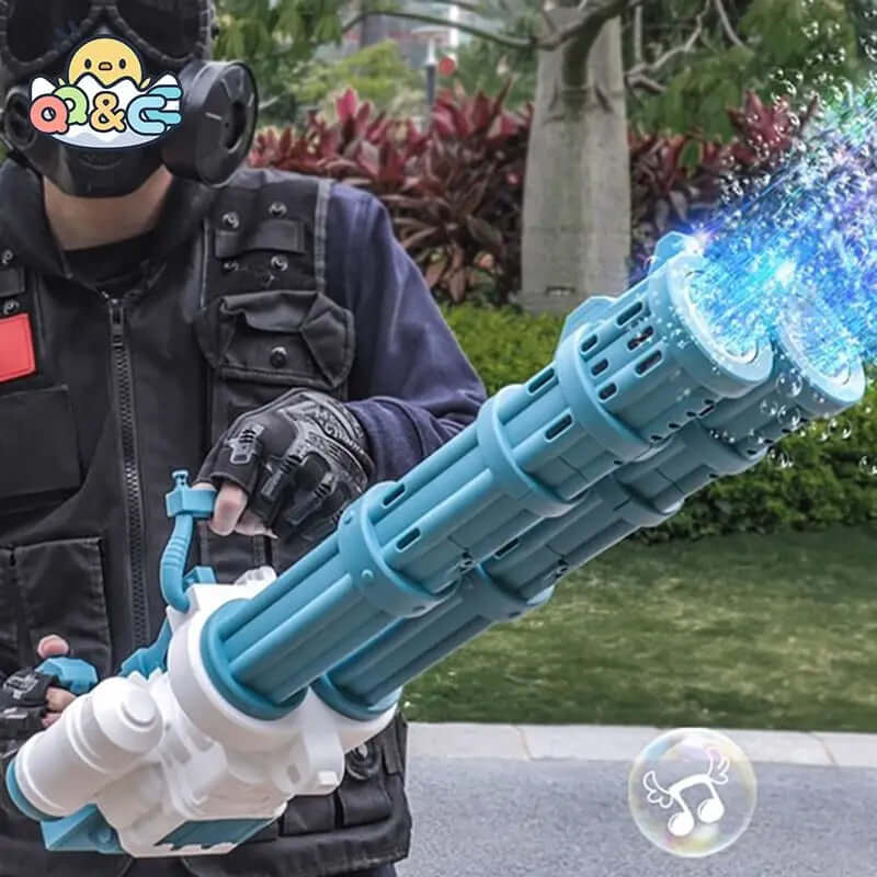 Super Big Double-Tube Bubble Gun Machine Outdoor Blowing Soap Bubble Maker Toy Automatic Water Toy | Phonax Services