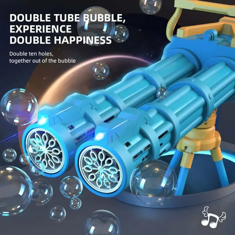 Super Big Double-Tube Bubble Gun Machine Outdoor Blowing Soap Bubble Maker Toy Automatic Water Toy | Phonax Services