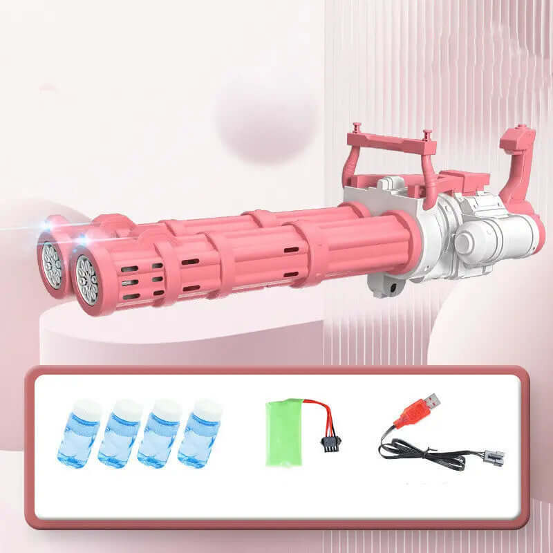 Super Big Double-Tube Bubble Gun Machine Outdoor Blowing Soap Bubble Maker Toy Automatic Water Toy | Phonax Services
