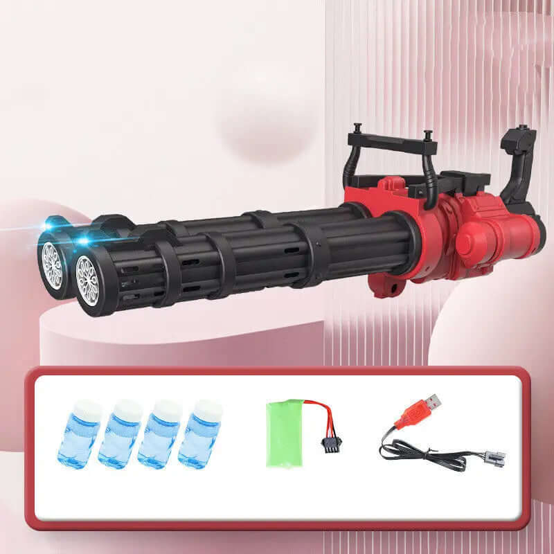 Super Big Double-Tube Bubble Gun Machine Outdoor Blowing Soap Bubble Maker Toy Automatic Water Toy | Phonax Services