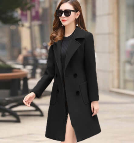 Vintage Chic Knee-Length Tweed Coat – Elegant and Stylish Design | Phonax Services