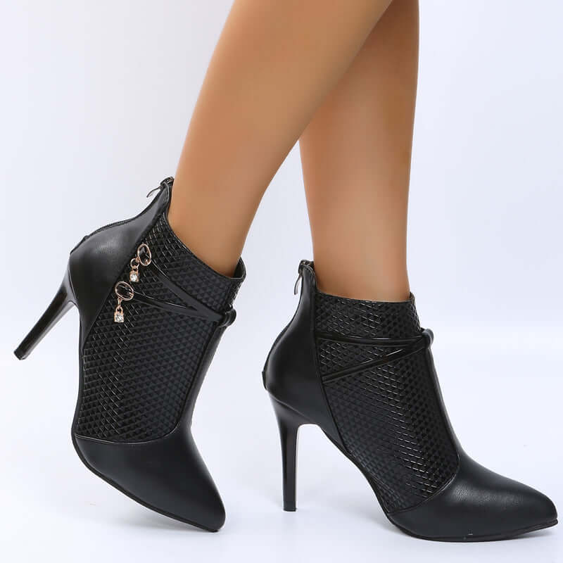 StyleElite Thigh High Heel Boots – Chic Pointed Toe Design | Phonax Services