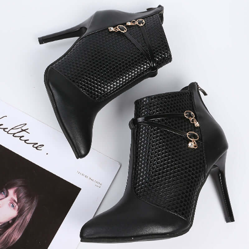 StyleElite Thigh High Heel Boots – Chic Pointed Toe Design | Phonax Services