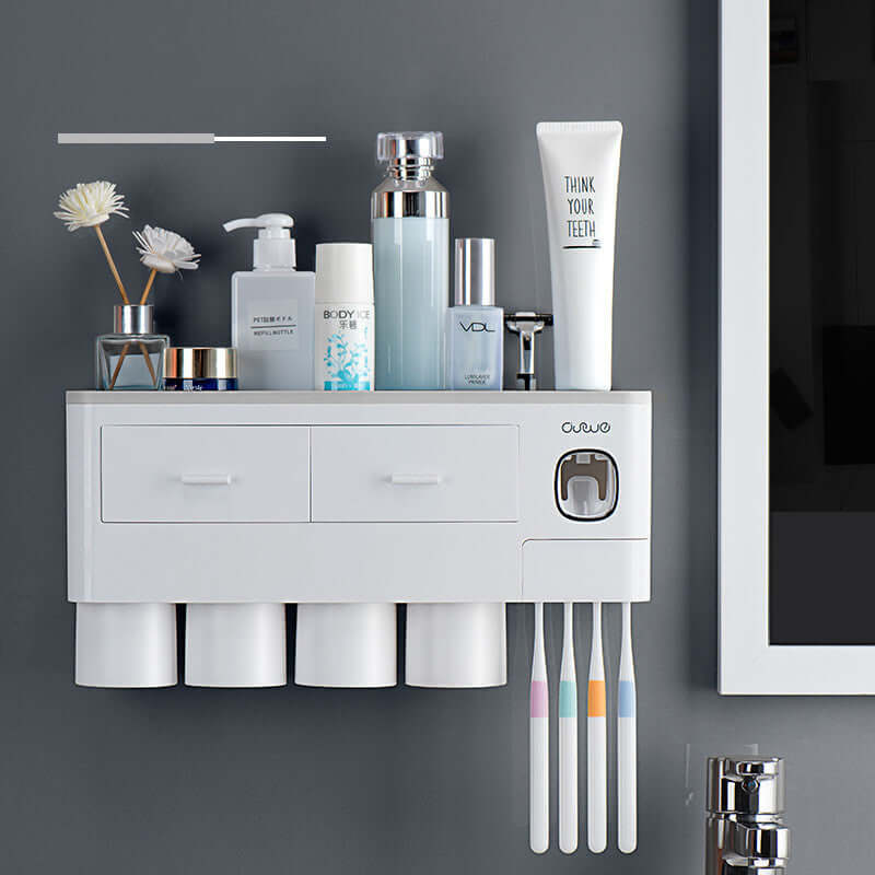 Toothbrush Rack Brush Bathroom Punch-Free Magnetic Toothbrush Holder | Phonax Services