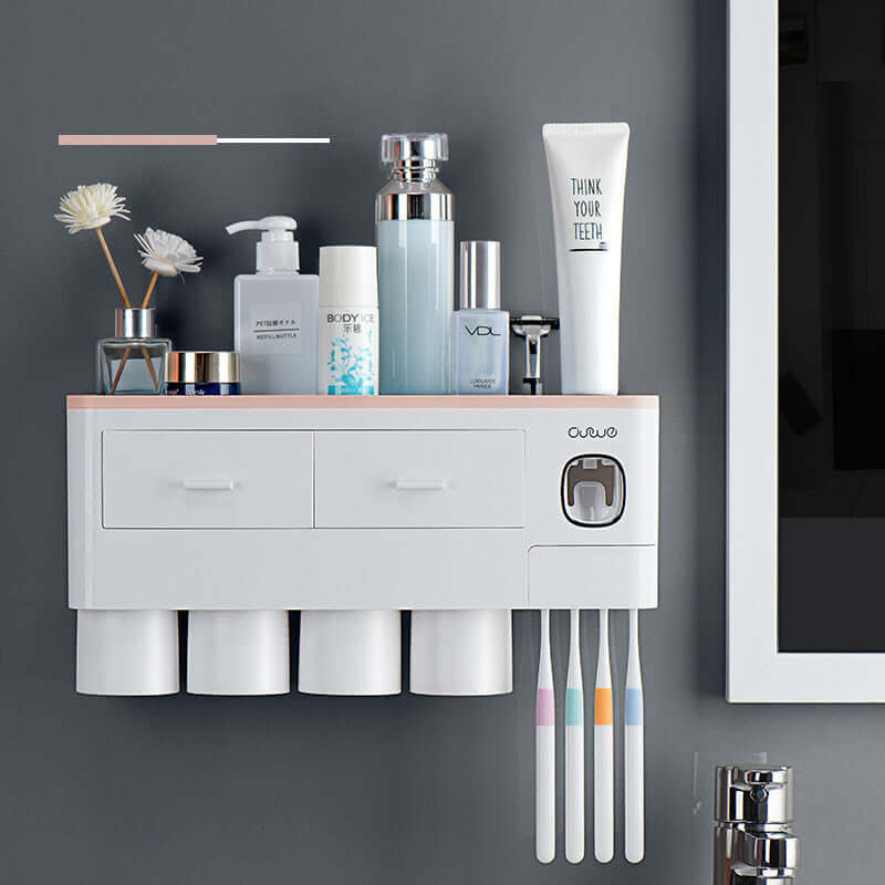 Toothbrush Rack Brush Bathroom Punch-Free Magnetic Toothbrush Holder | Phonax Services