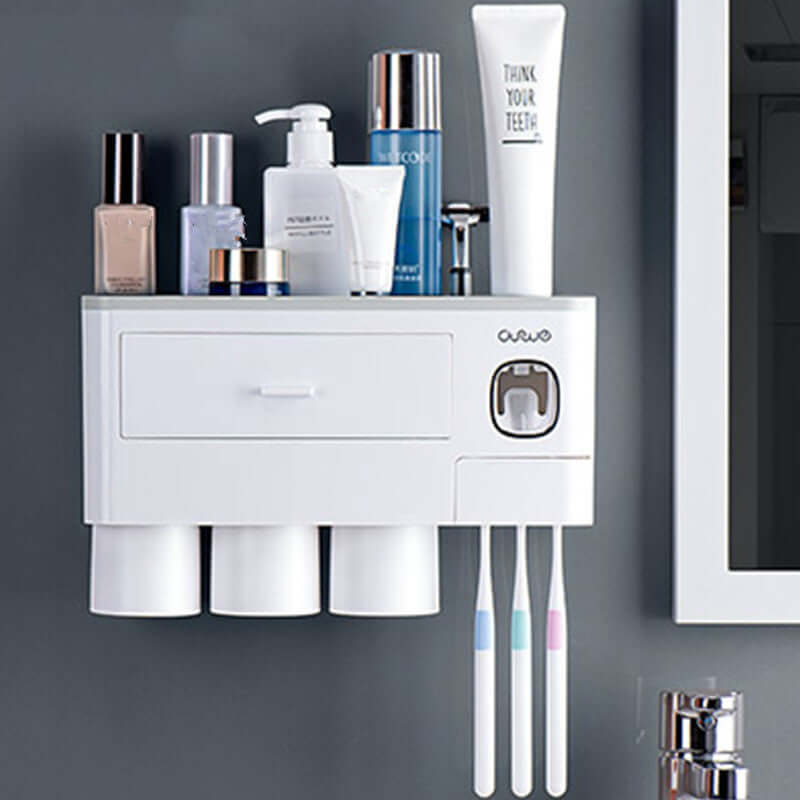 Toothbrush Rack Brush Bathroom Punch-Free Magnetic Toothbrush Holder | Phonax Services